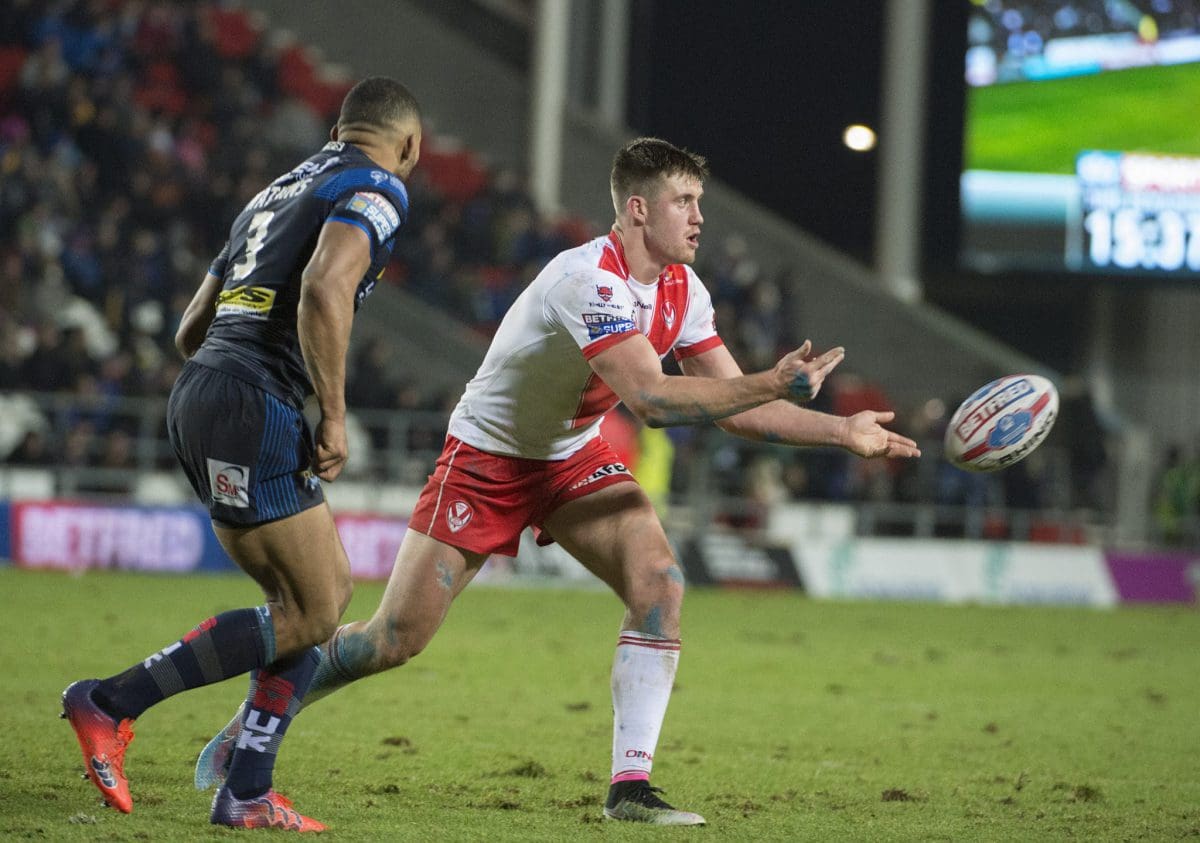 Joe Greenwood in action against Leeds