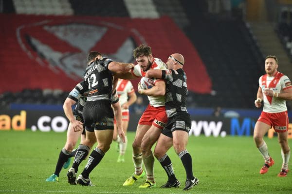 Alex Walmsley in action against Hull FC