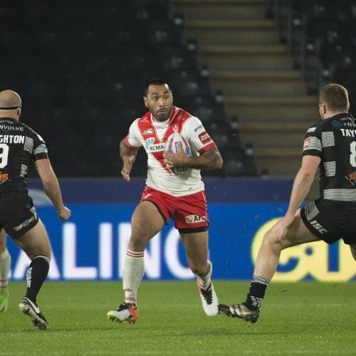 Zeb Taia in action against Hull FC