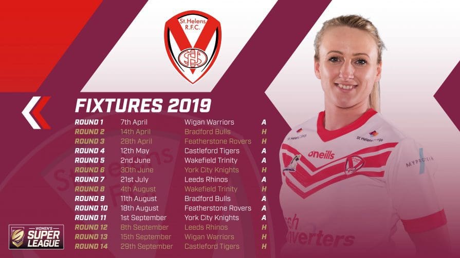 Saints Women's Fixtures