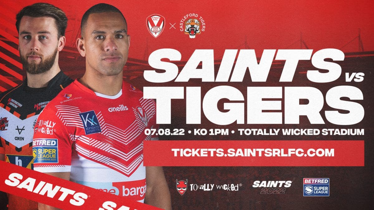 Saints home clash with Castleford moved to Sunday for Channel 4 St.Helens R.F.C.