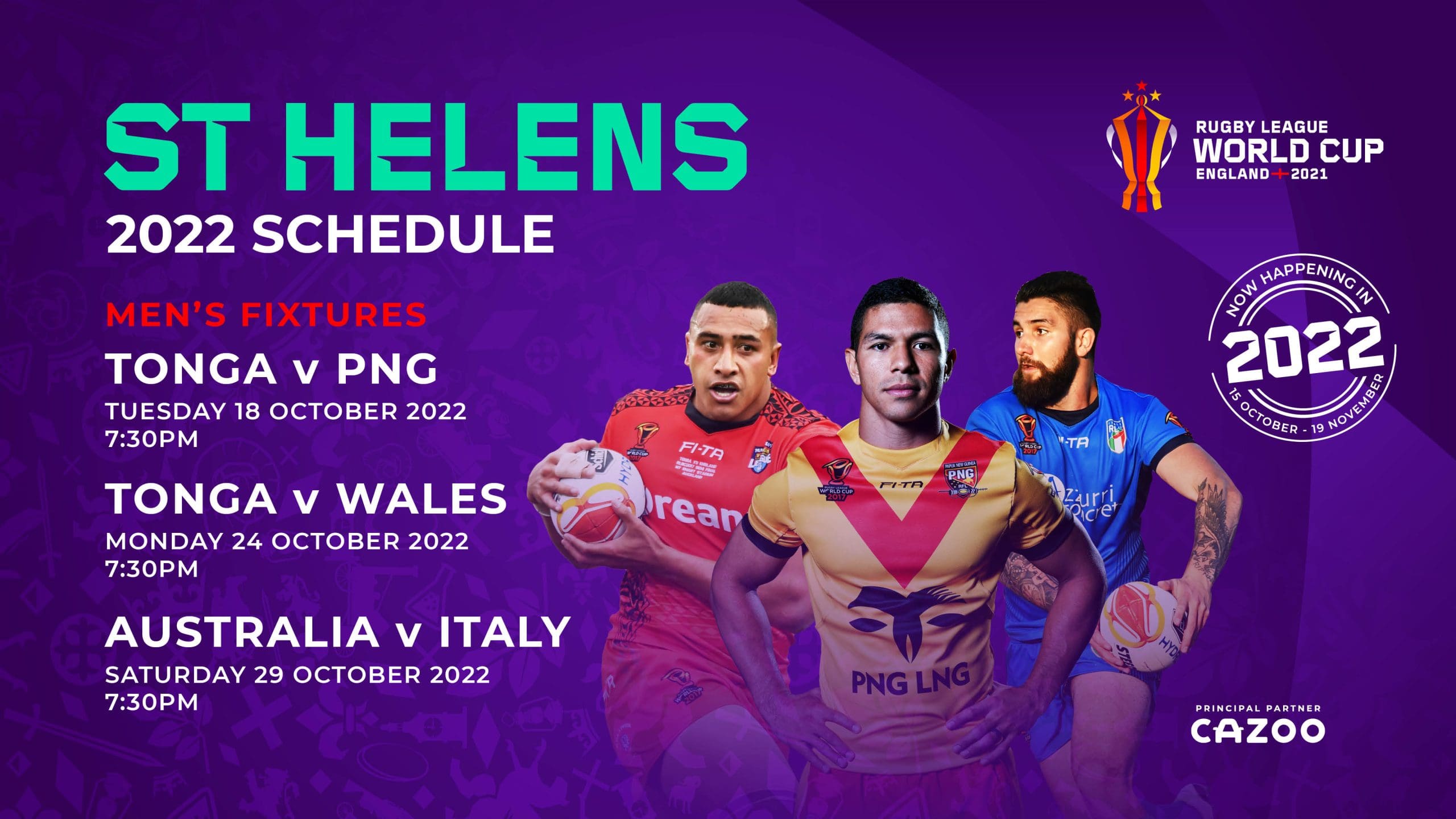 Tonga and Australia among teams to grace the Totally Wicked Stadium St.Helens R.F.C.