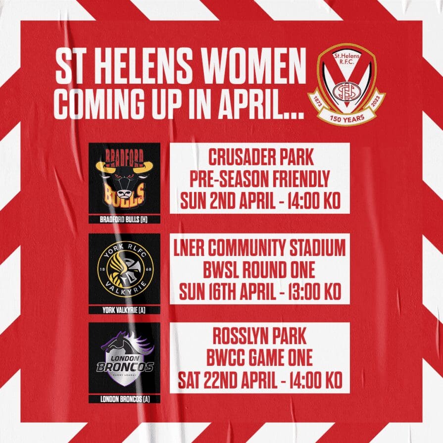 April for St Helens Women | St.Helens R.F.C.