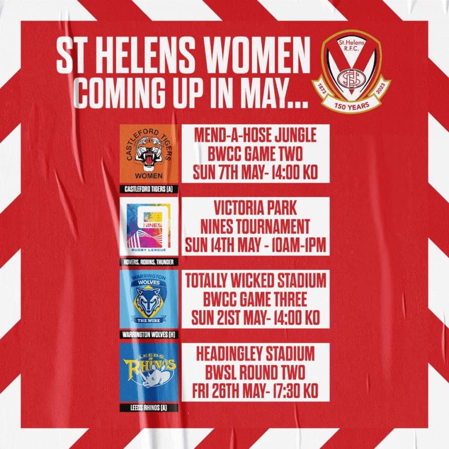 May for St Helens Women | St.Helens R.F.C.