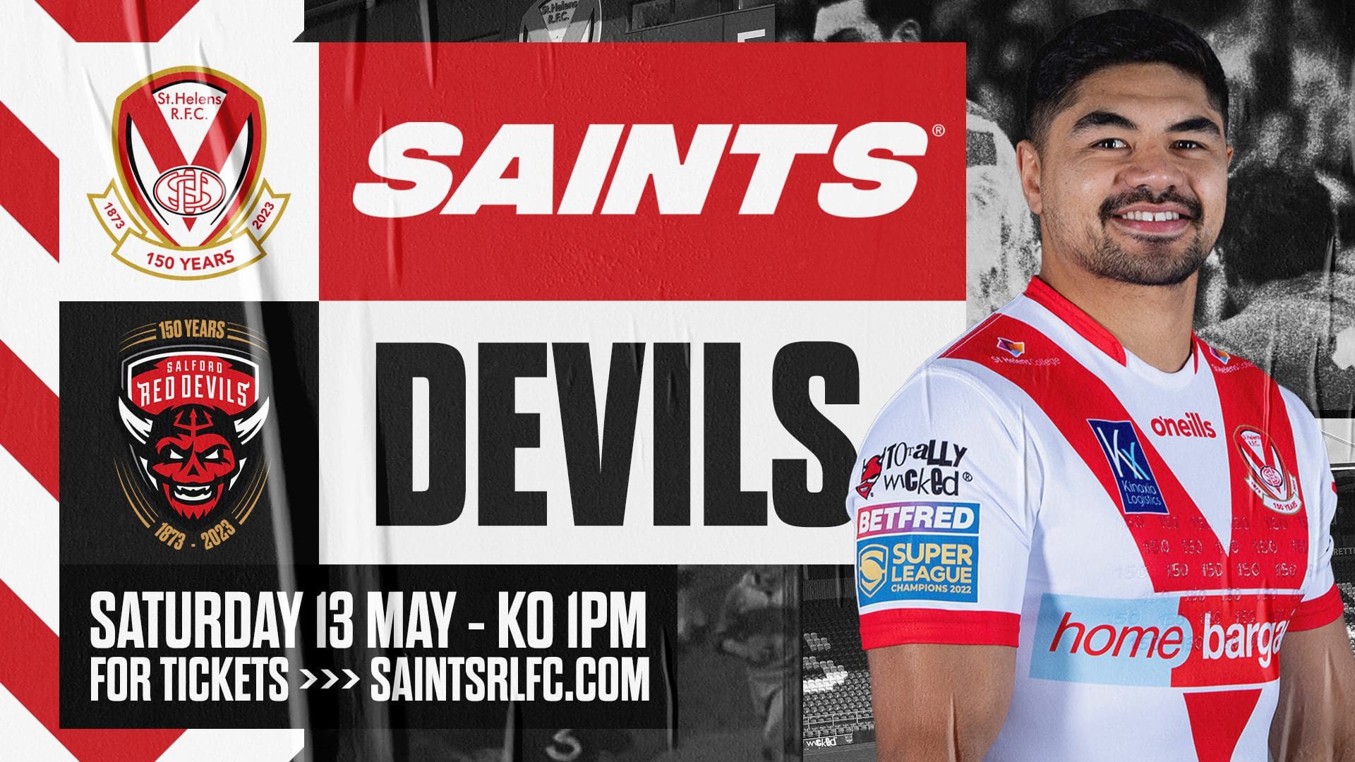 Next up at home Salford Red Devils St.Helens R.F.C.