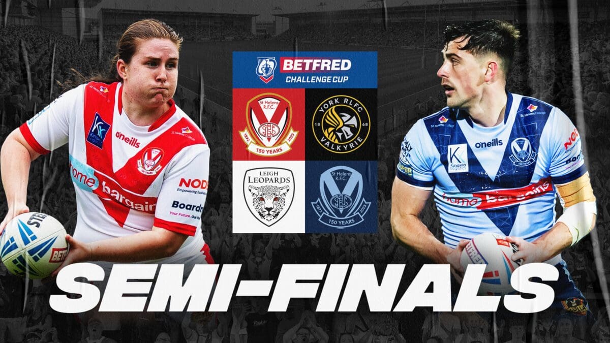 Up next Semi-final Saturday St.Helens R.F.C.