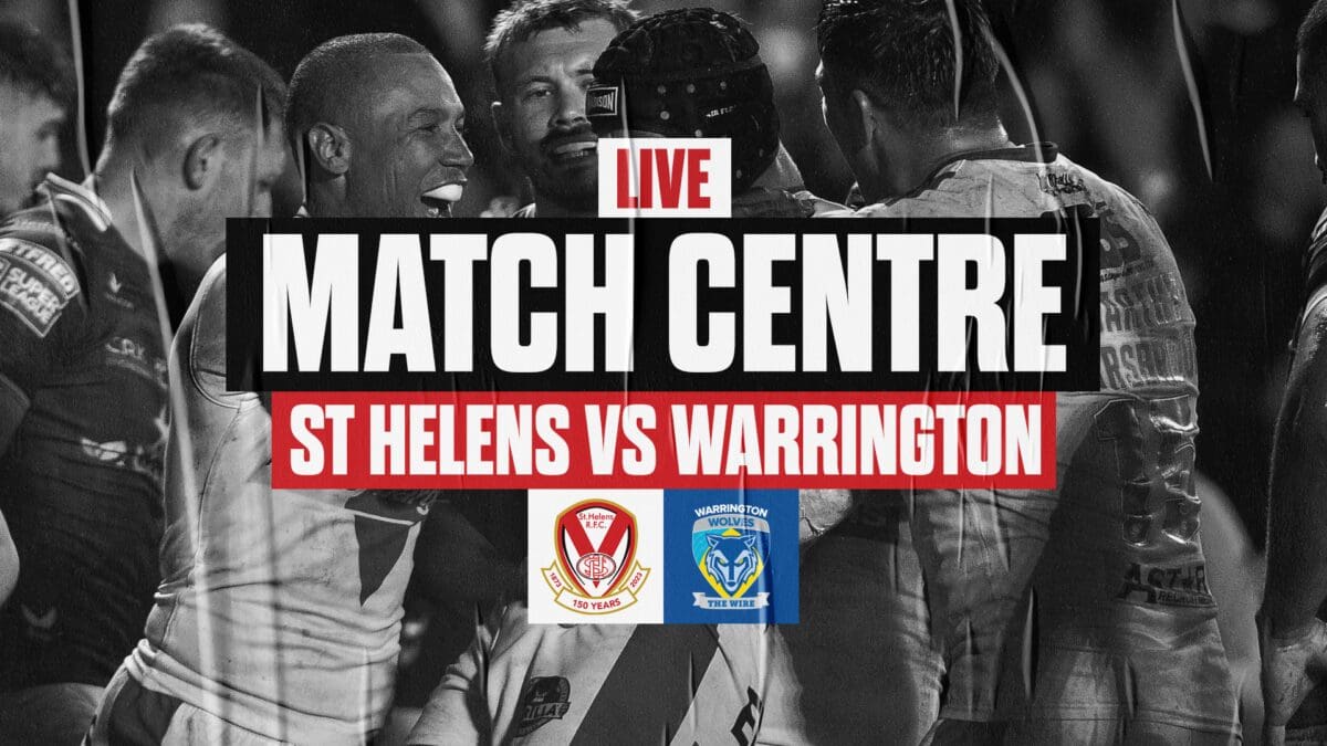 Live Match Centre St Helens vs Warrington (Play-Off Eliminator) St.Helens R.F.C.